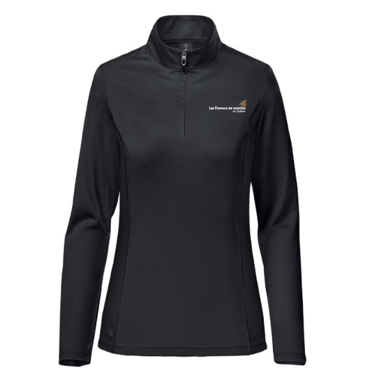 Chandail 1/4 de zip pour femme