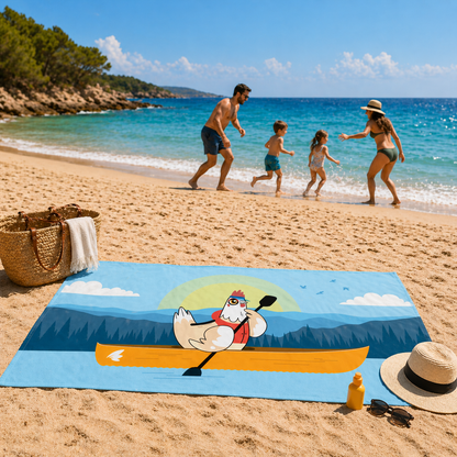 EN PROMOTION Serviette de plage - Le poulet en vacances