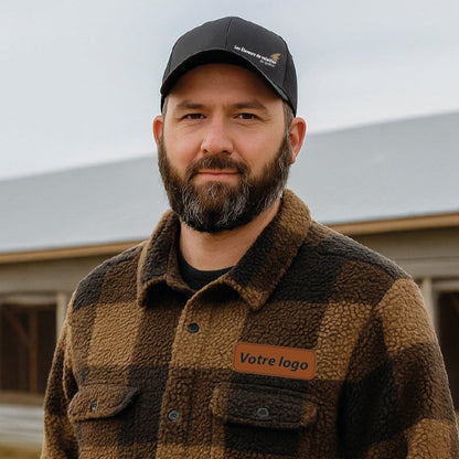 Manteau à carreaux unisexe - VOTRE LOGO